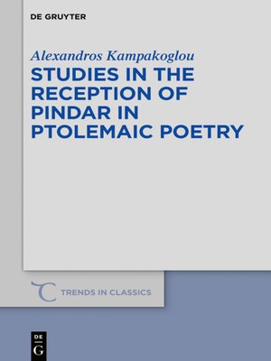 cover image of Studies in the Reception of Pindar in Ptolemaic Poetry